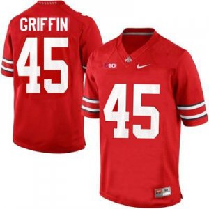 Men's NCAA Ohio State Buckeyes Archie Griffin #45 College Stitched Vintage Authentic Nike Red Football Jersey GQ20F63GE
